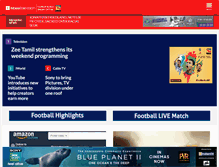 Tablet Screenshot of indiantelevision.com